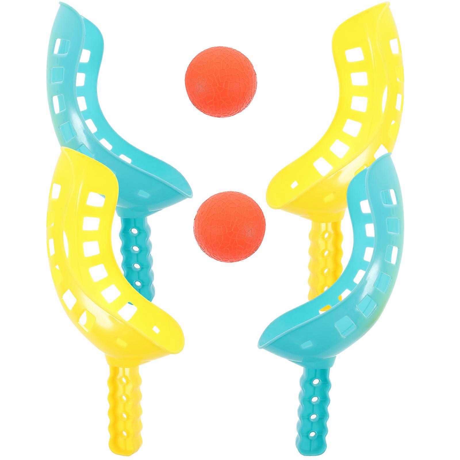 2 Sets Two Player Toss Game Toy for Children Outdoor Catching Balls Plaything