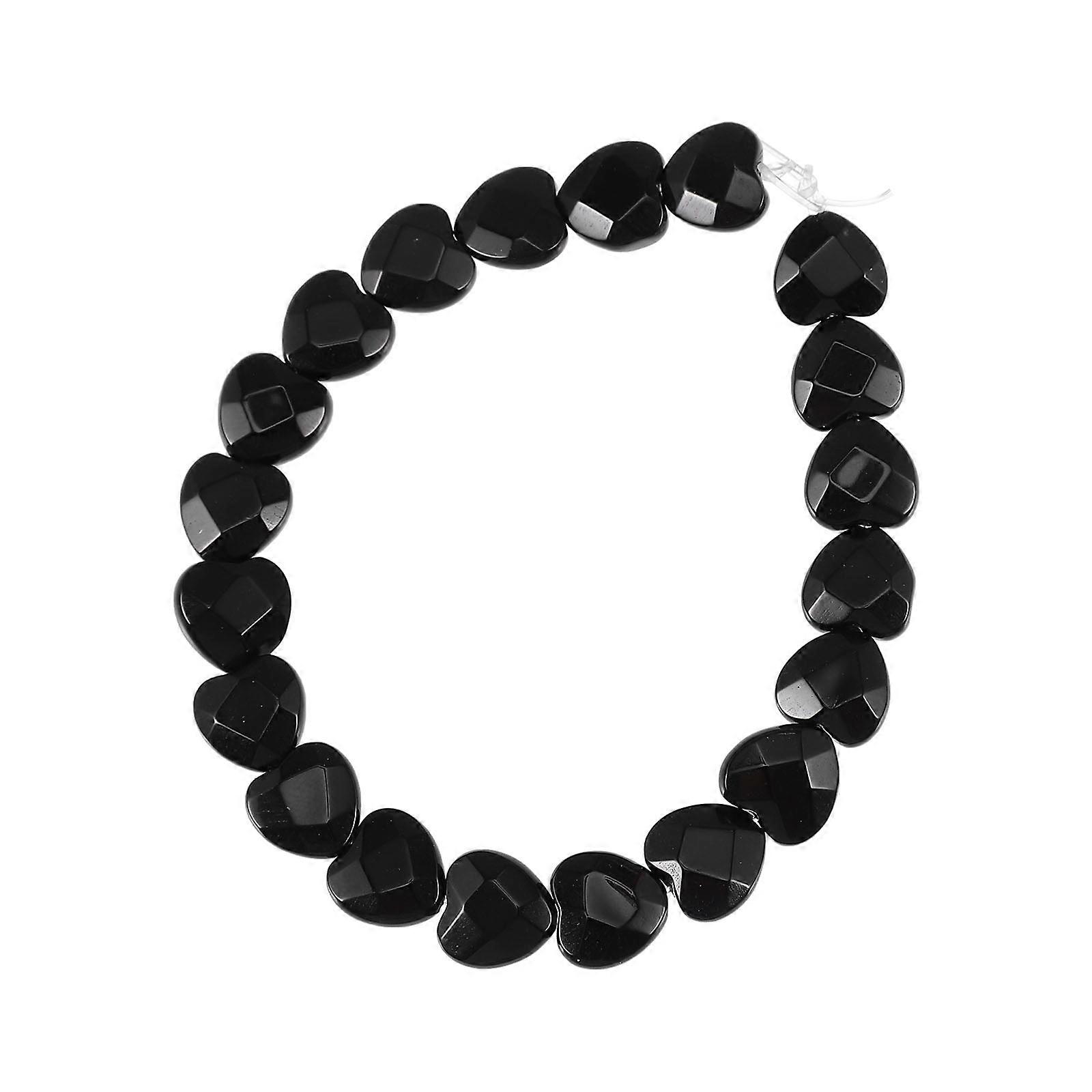 Stylish Heart Shape Necklace Beads String Jewelry For DIY Enthusiasts 20 Beads Per String