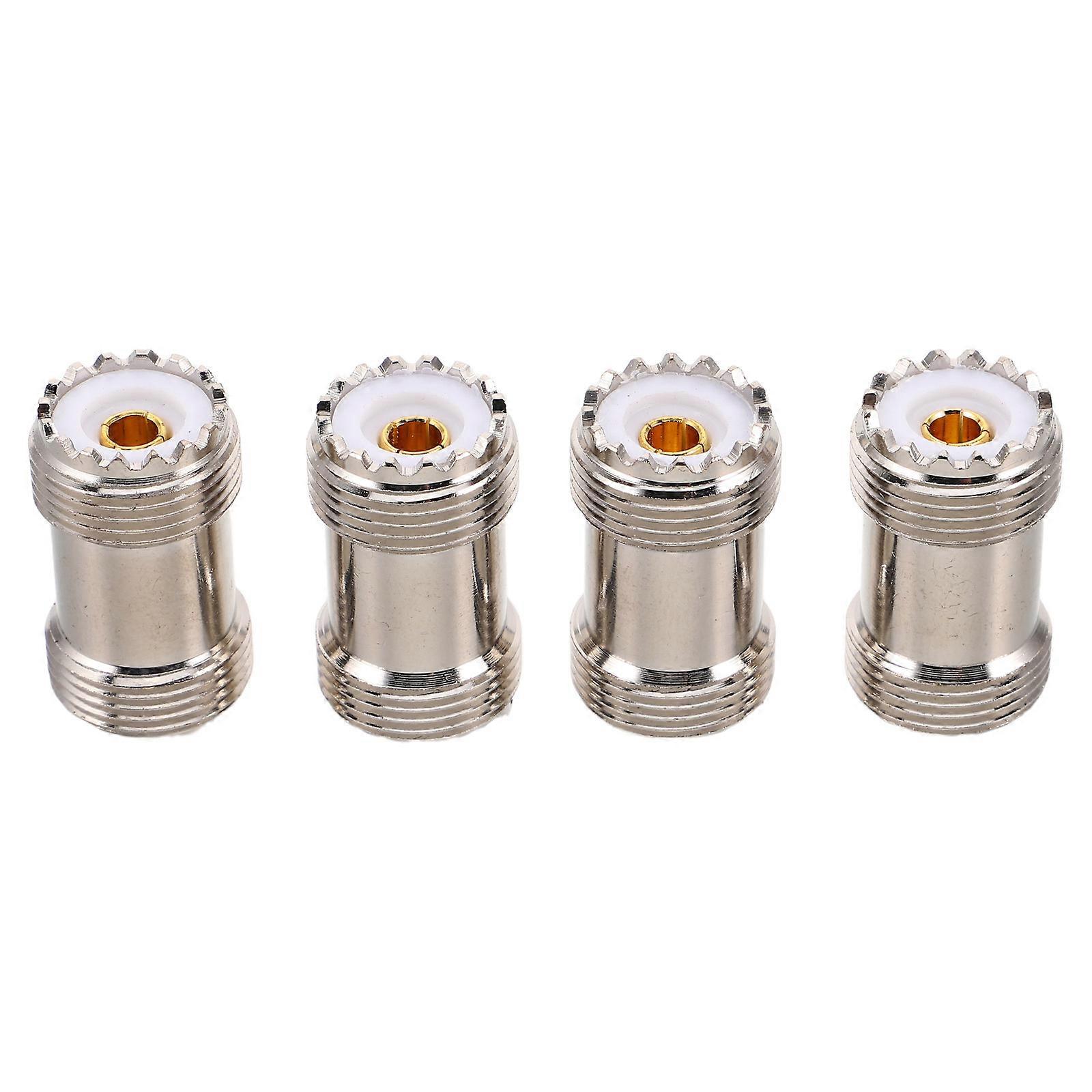 4Pcs Coax Connector Set Male to Female for Amateur Radio Use Durable Design Wide Compatibility