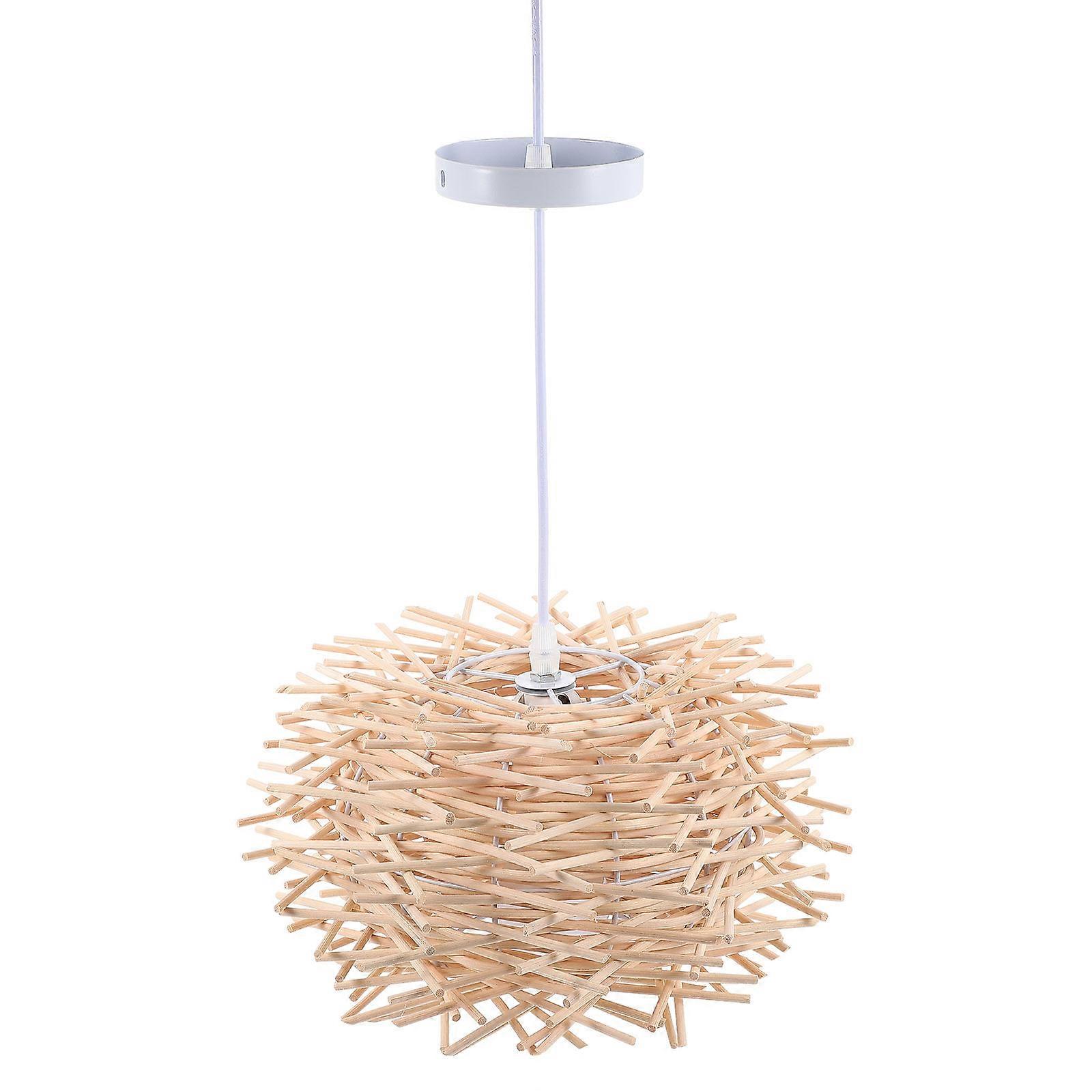 Ceiling Hanging Lamp Set Designed For Hotel Decoration And Lighting In Light Brown With E27 Bulb Compatible