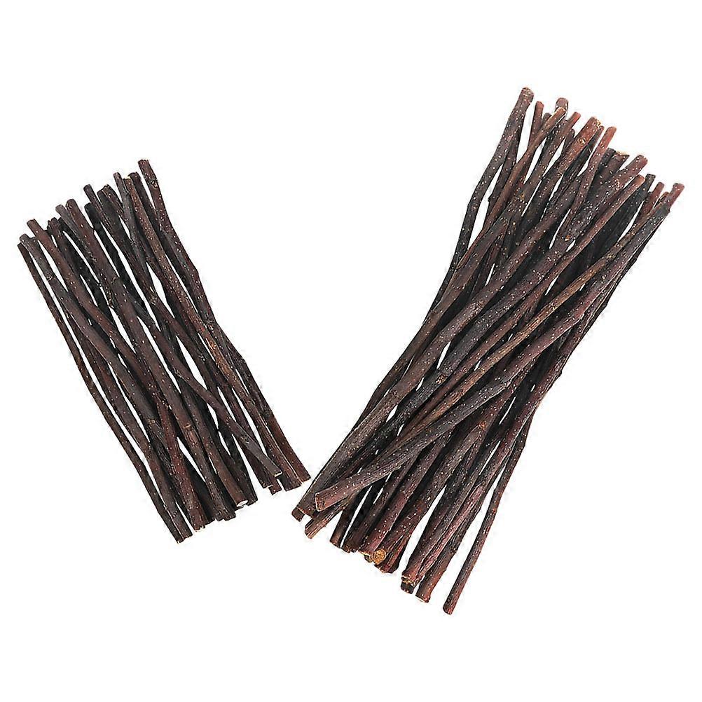 60pcs Natural Wood Craft Sticks, Smooth Finish Rustic Twigs for DIY Crafts, Vase Centerpieces, Wreaths, Flower Arrangements, Home & Wedding Decor