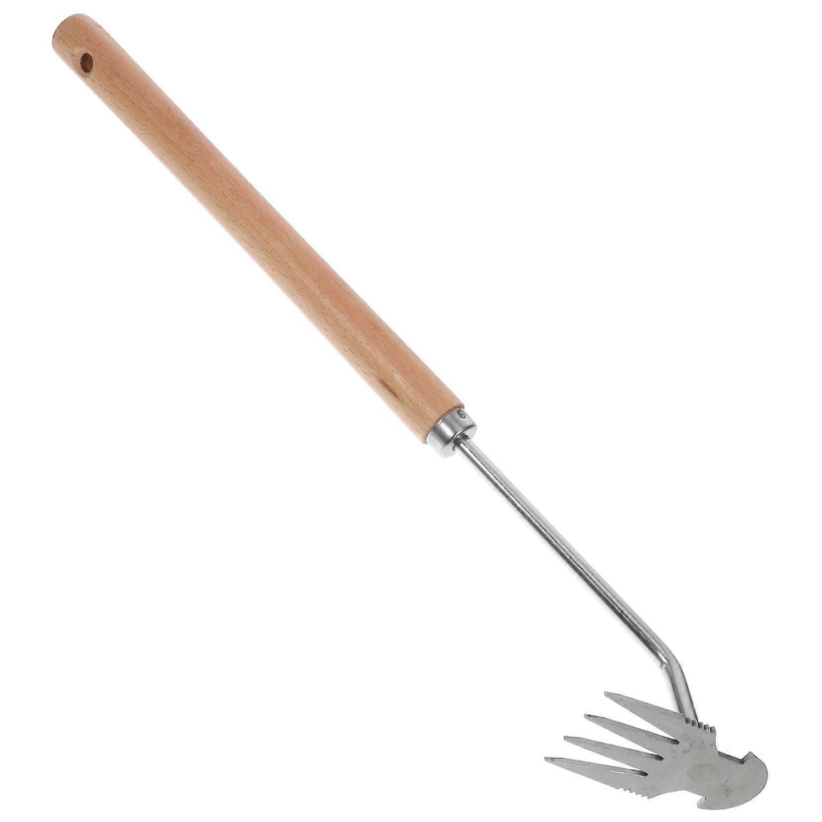 Garden tool weed puller with ergonomic hoe for effortless weeding, durable and removes roots.