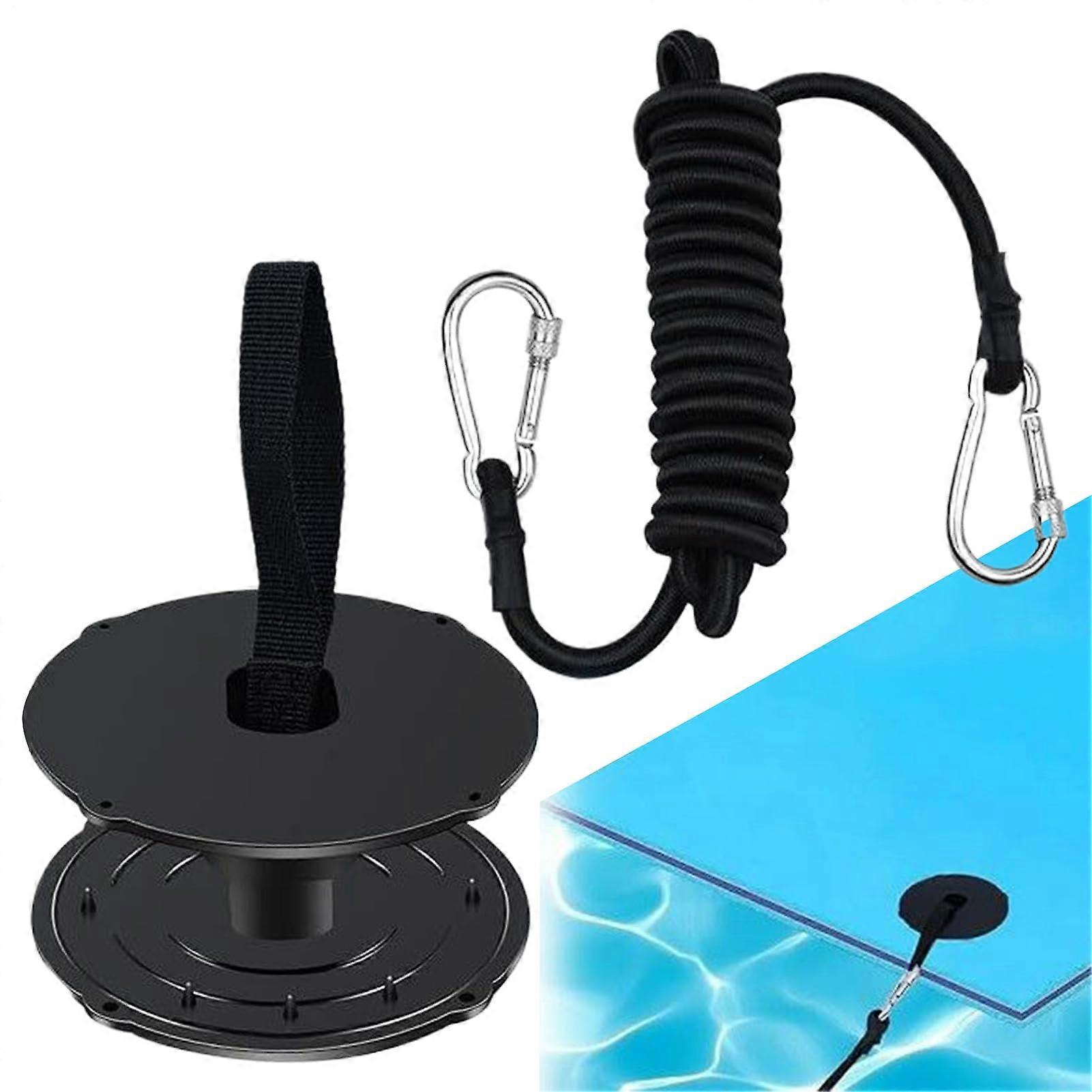 Floating Water Mat Tether Line, Portable Attachment Cord Floating Swim Mat, with Traction Buckle, For Pool Kayak Swimming Lake Leisure Boat