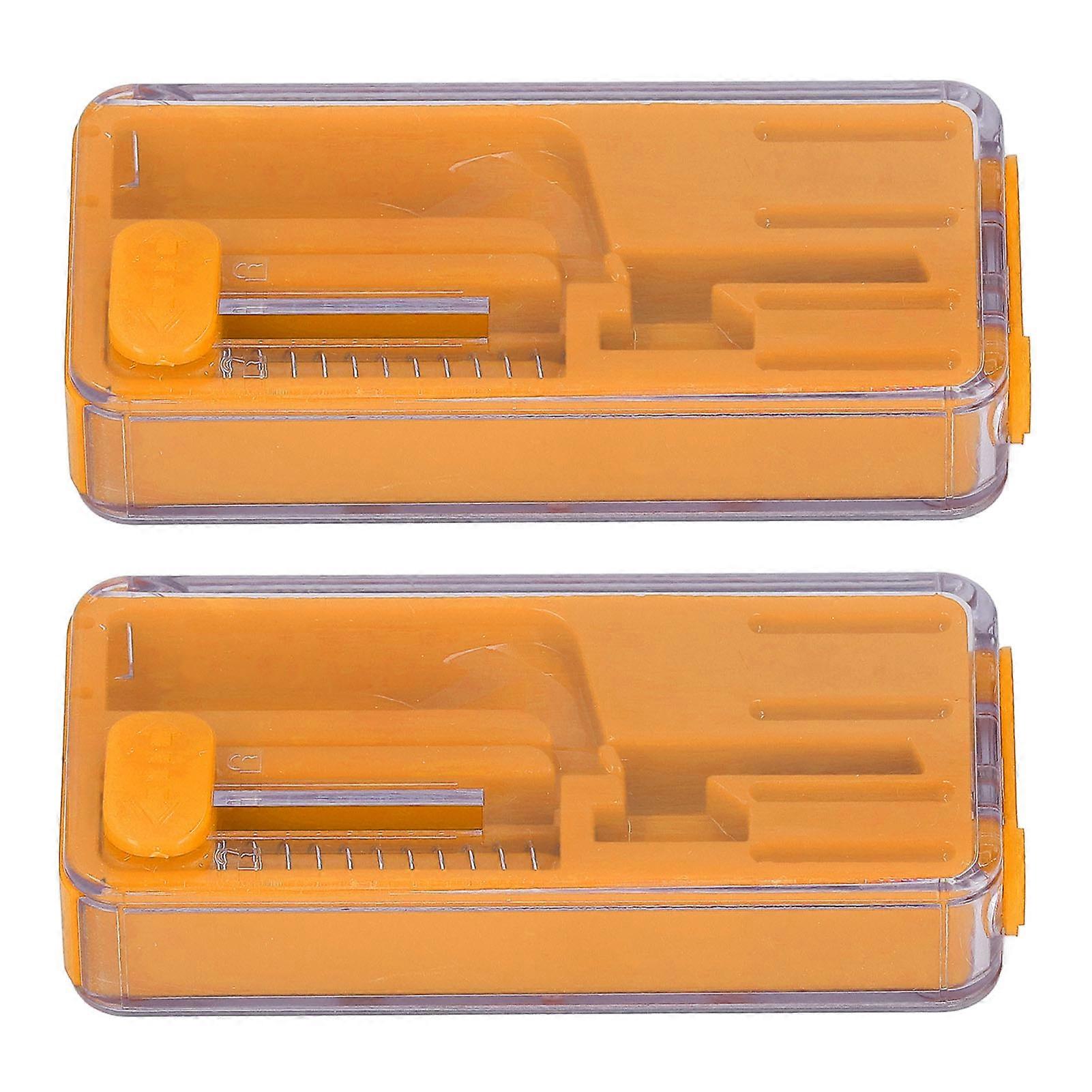 2PCS Cigarette Explosion Beads Pushers Peppermint Cigarette Bursting Beads Pusher Box DIY Smoking Tools Orange 