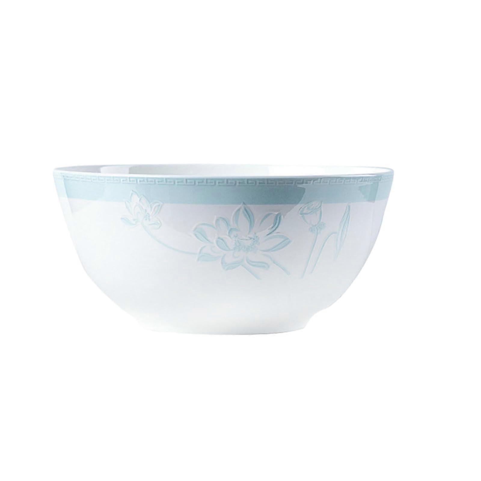 Round, delicate underglaze tableware made of bone china in Chinese style – 20.3 cm soup bowl
