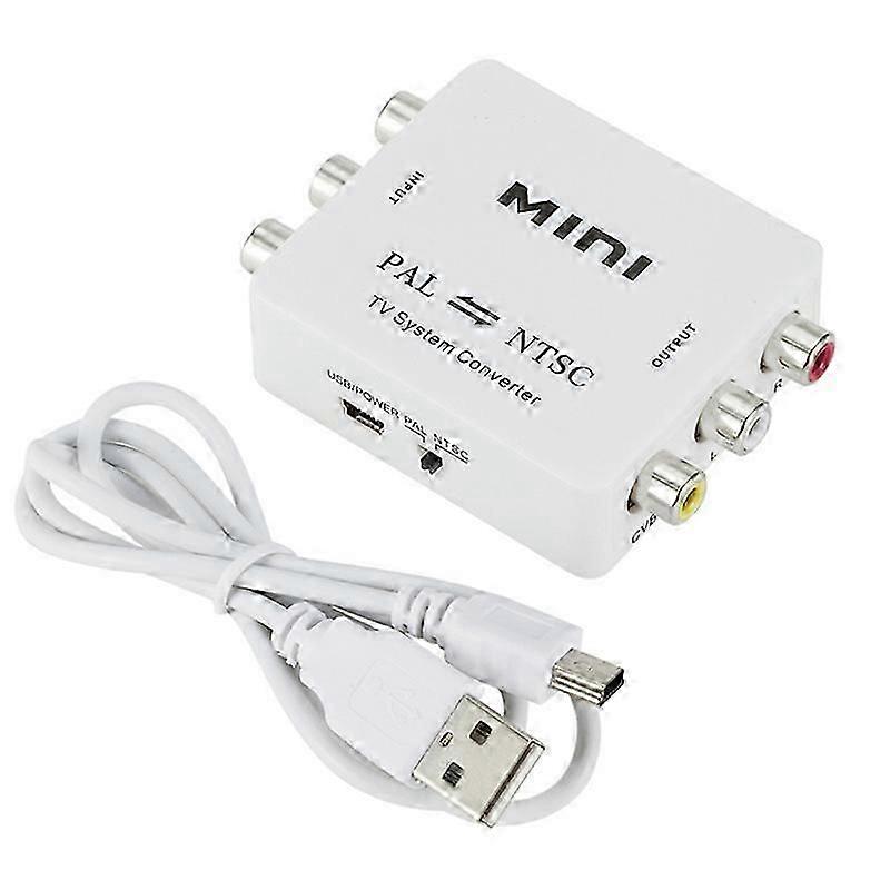 Mini PAL NTSC Bi-Direction TV System Converter Switcher PAL to NTSC NTSC to PAL Dual-Way TV Composit