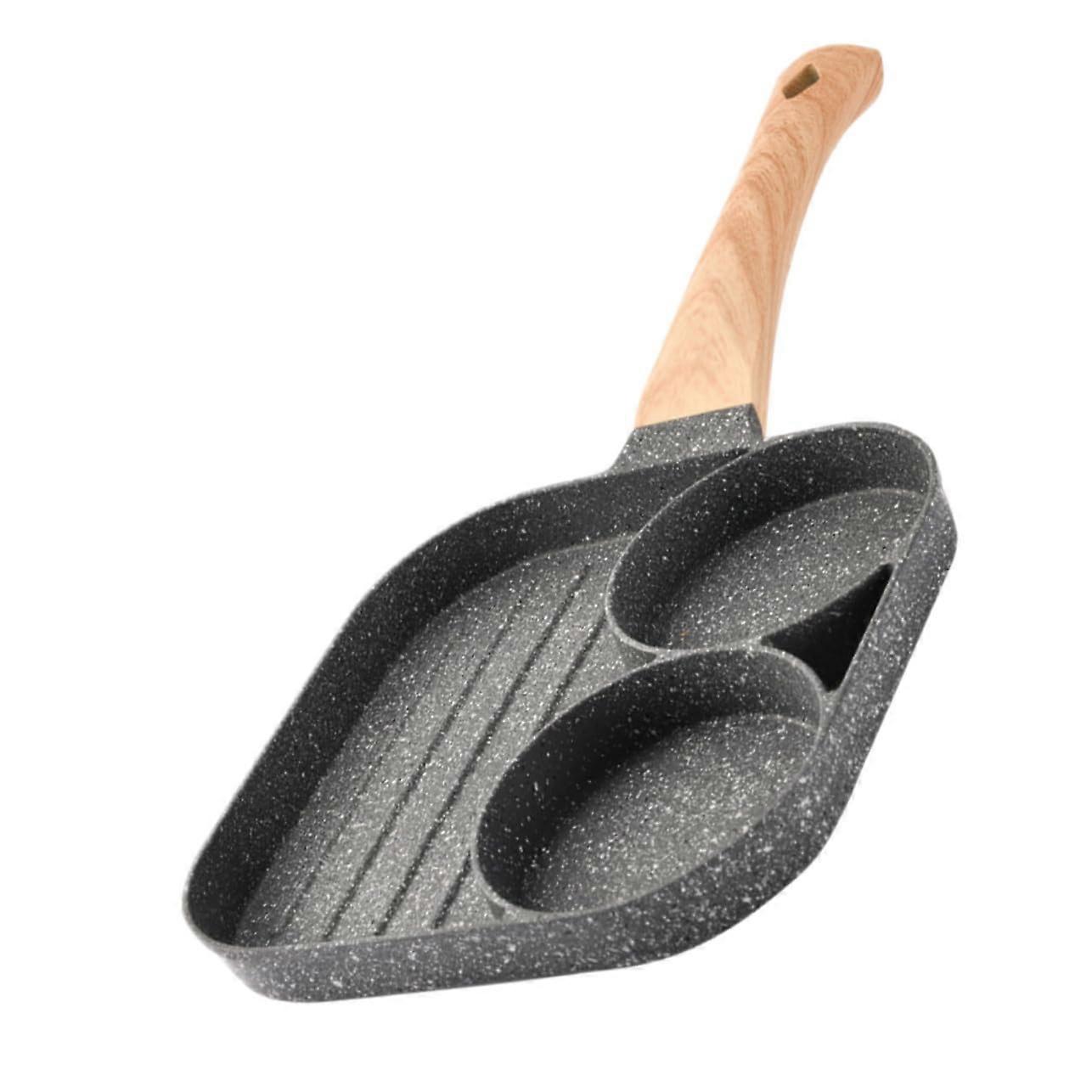Nonstick Frying Pan for Breakfast Medical Stone Coating Even Heat Distribution Long Handle  for Steak Eggs
