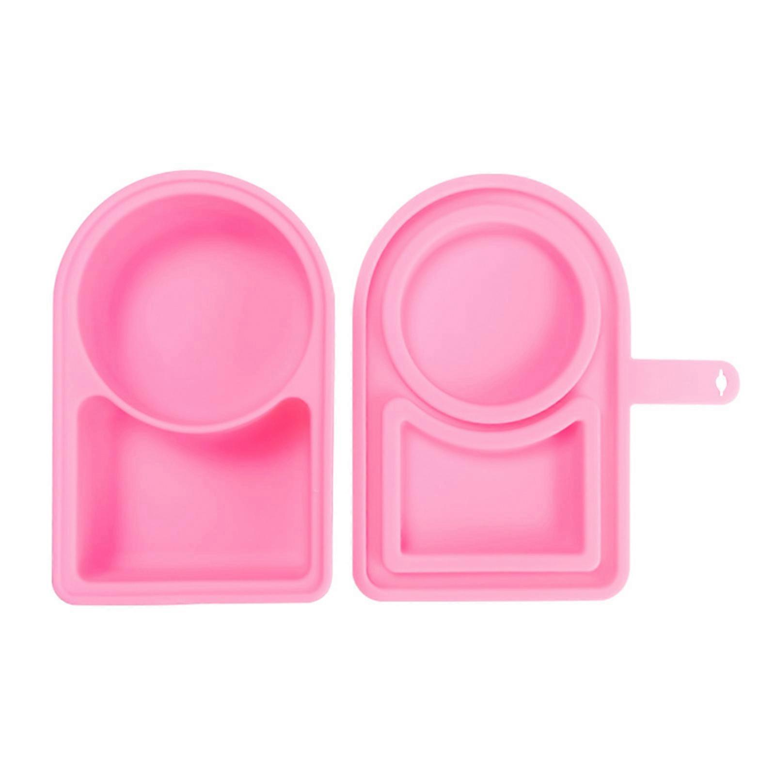Silicone Reusable Snack Containers Reusable Dual Compartment Dip Container