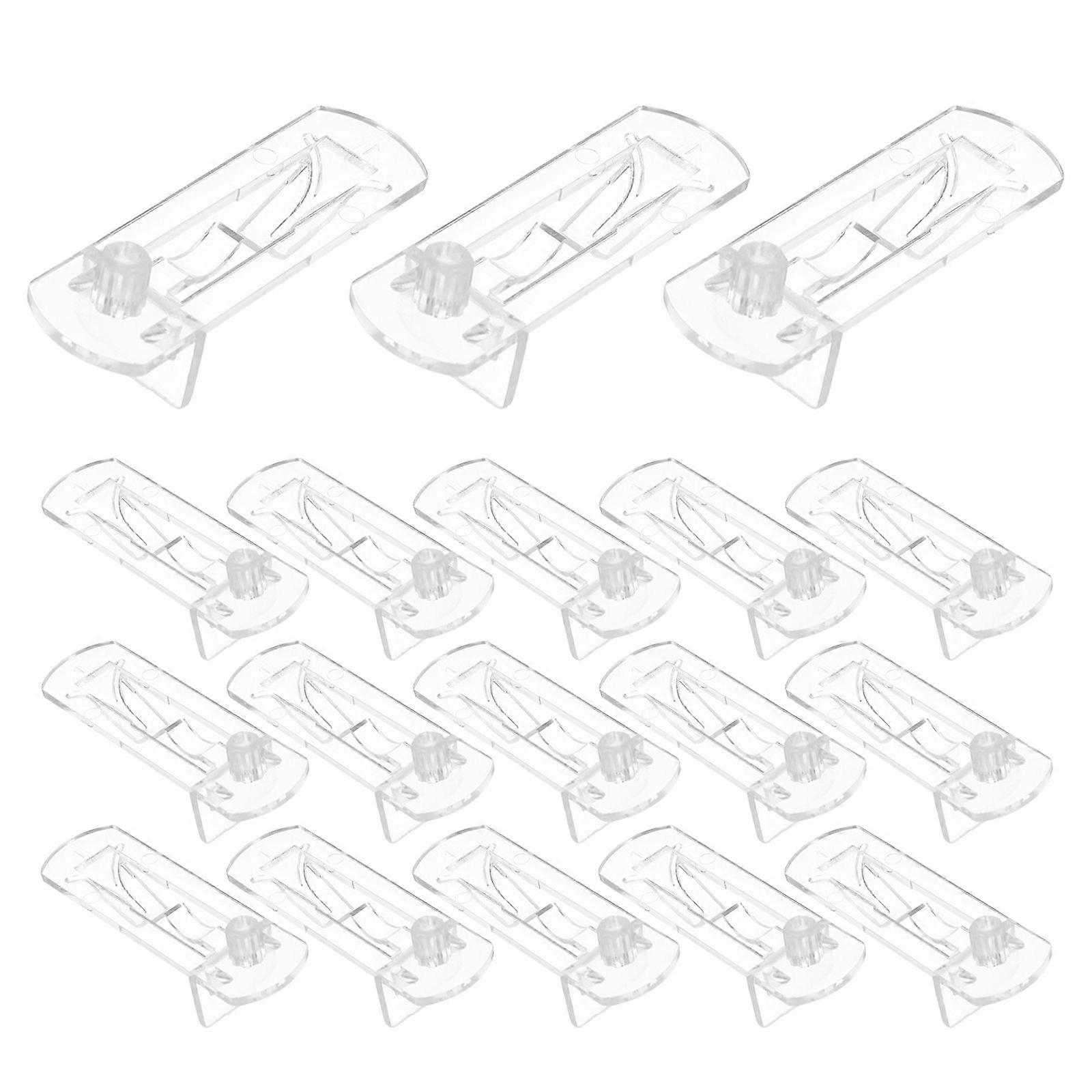 30Pcs Shelf Support Pegs Locking Cabinet Shelf Clips Clear Shelf Holder Plastic Shelf Clips