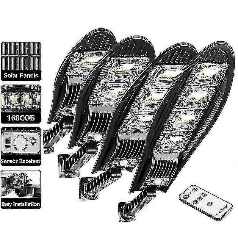 Upgraded 5000W Solar Street Light with 8000mAh Battery, Adjustable Angle