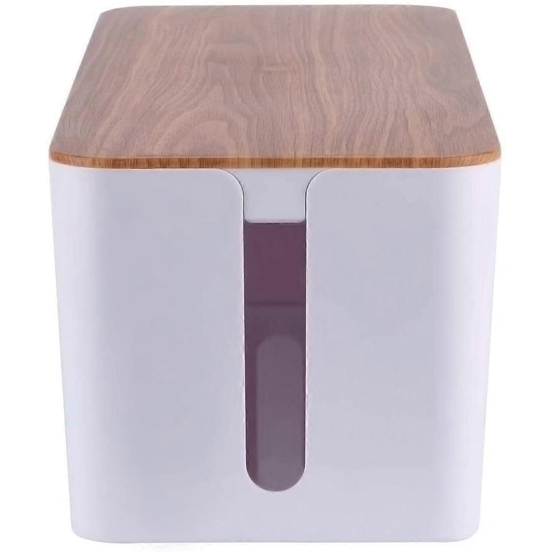 Cable box for cable management, concealment, surge protection