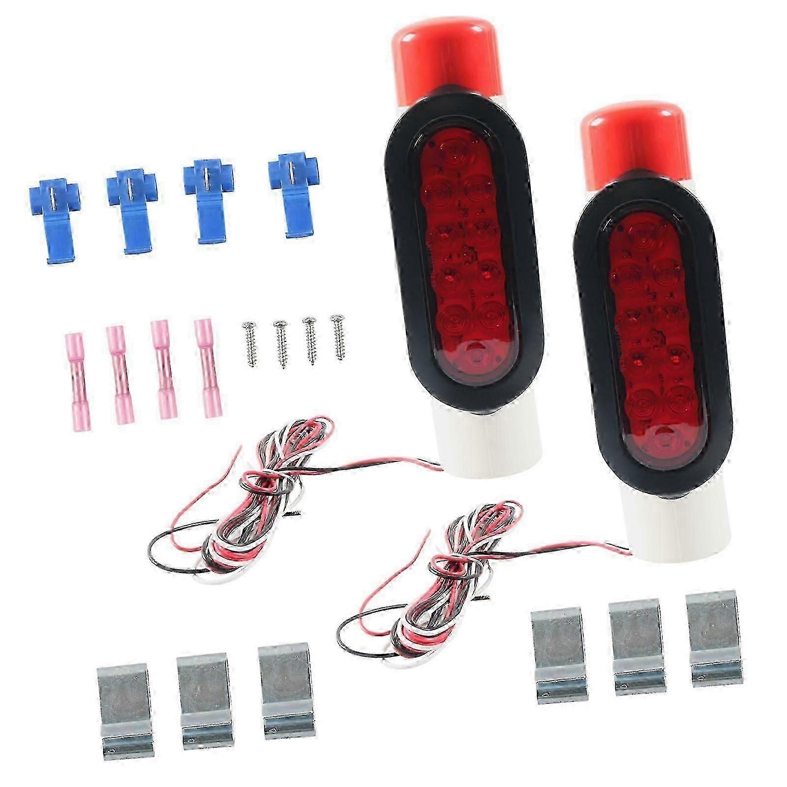 2x Boat Trailer Guide Pole Light Set IP67 Waterproof Accessory Practical 12V