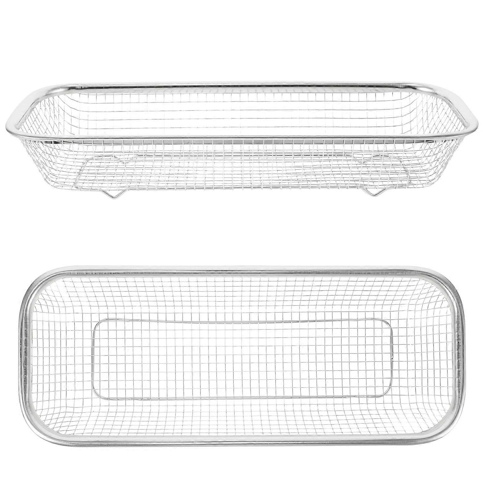 Stainless Steel Colander & Chopstick Organizer, Space Saving Draining Basket for Kitchen Utensils, Silverware Holder & Easy Clean Storage for Cutlery