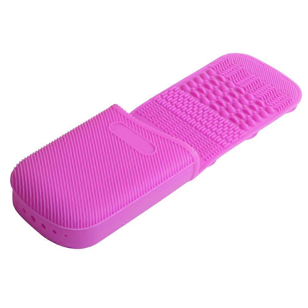 Silicone Makeup Brush Cleaner for Brushes Cleaning Violet Compact Design Easy to .8 Inches