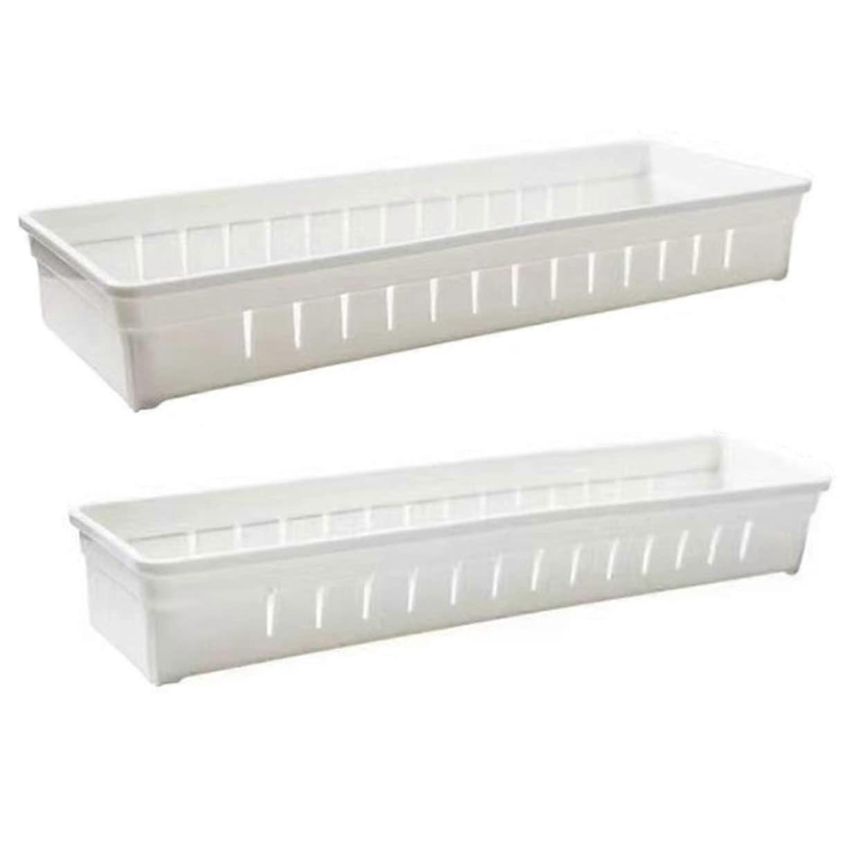 2Pcs Underwear Storage Box Cabinet Organizer with Compartment Dividers