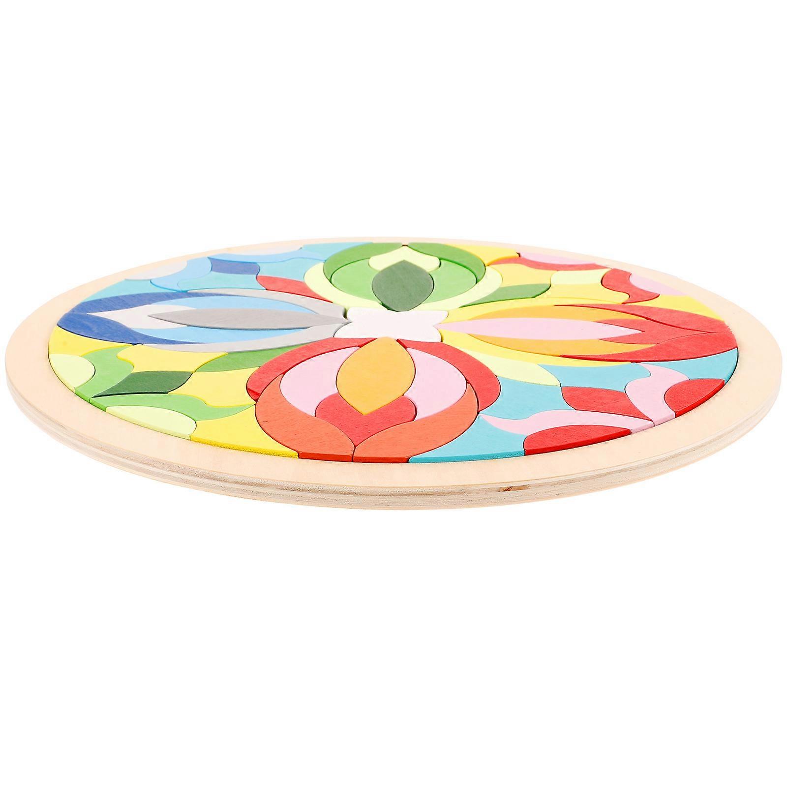 Educational Rainbow Building Blocks Puzzle for Creative Geometric Jigsaw – Enhances Color Recognition, Spatial Logic & Hand Eye Coordination for