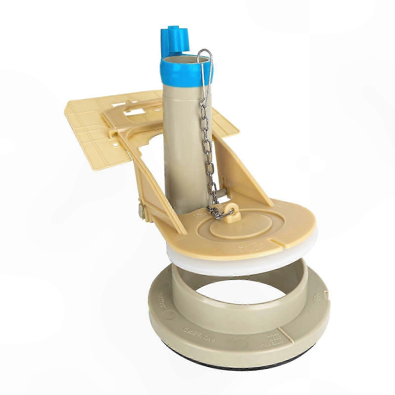 Universal 3 Inch Flush Valve for One-Piece Toilets, Replacement Toilet Tank Drain Flapper Mechanism Accessory