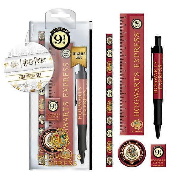 Harry Potter Platform 9 3/4 Stationery Set (5-pack) One Size Red/Black One Size