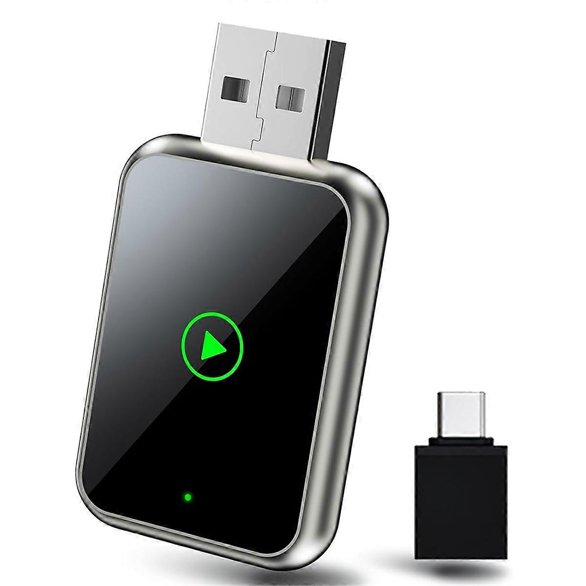 Wireless CarPlay Adapter for , Upgrade Wired to CarPlay Wireless Adapter, Fast Stable Connection Plug&Play
