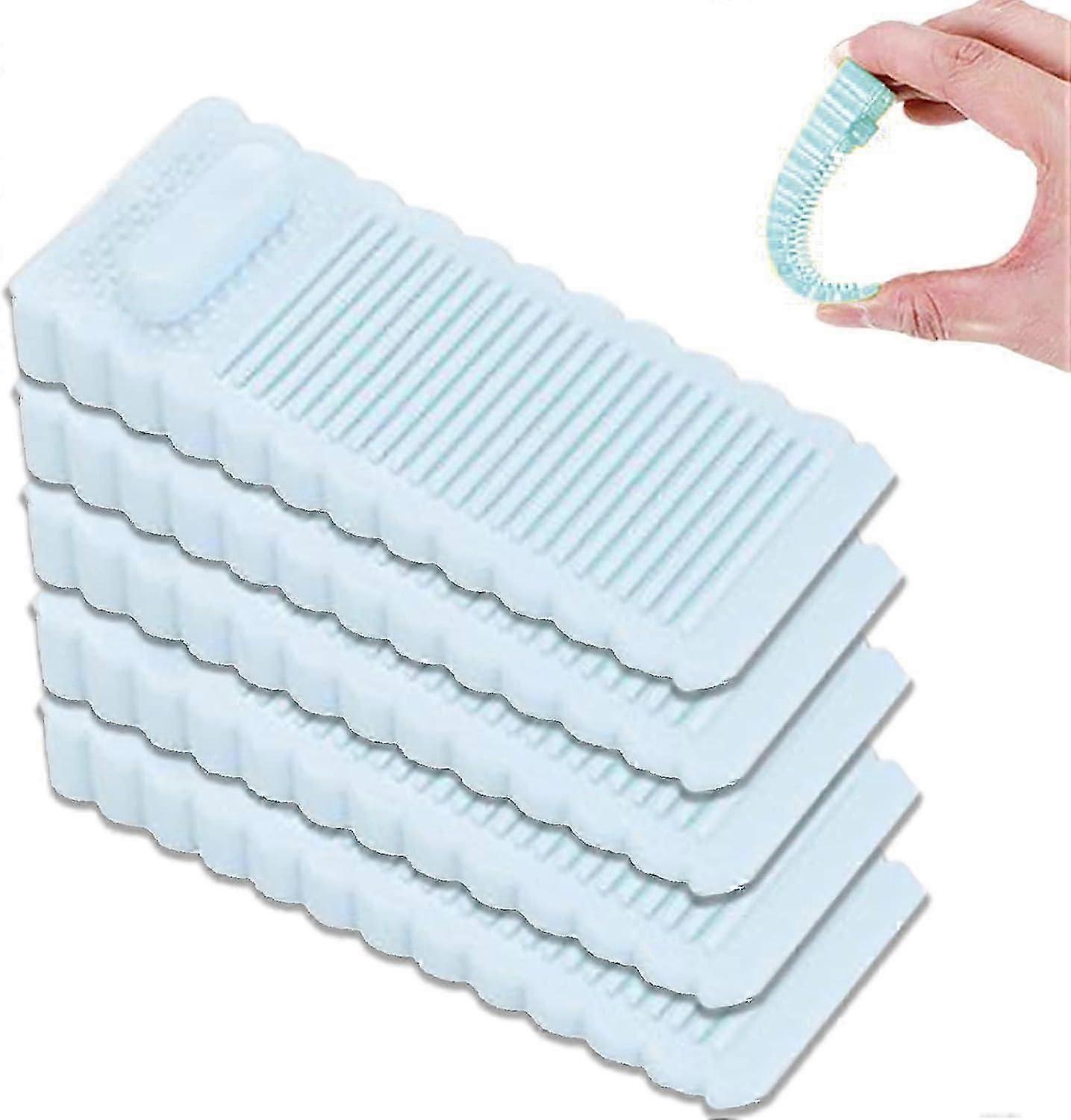 5pcsNon-slip Floor Door Wedge with Adjustable Heightblue