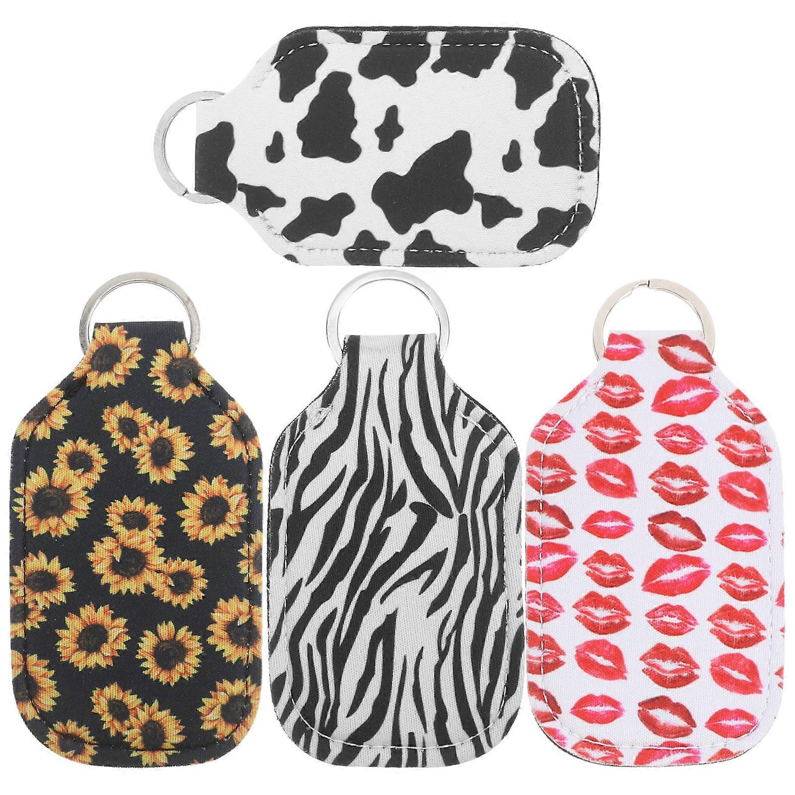 It seems like you're referring to a product listing or description for **"4pcs Portable Decorative Bottle Cover Sleeve With Keychain Pendant For