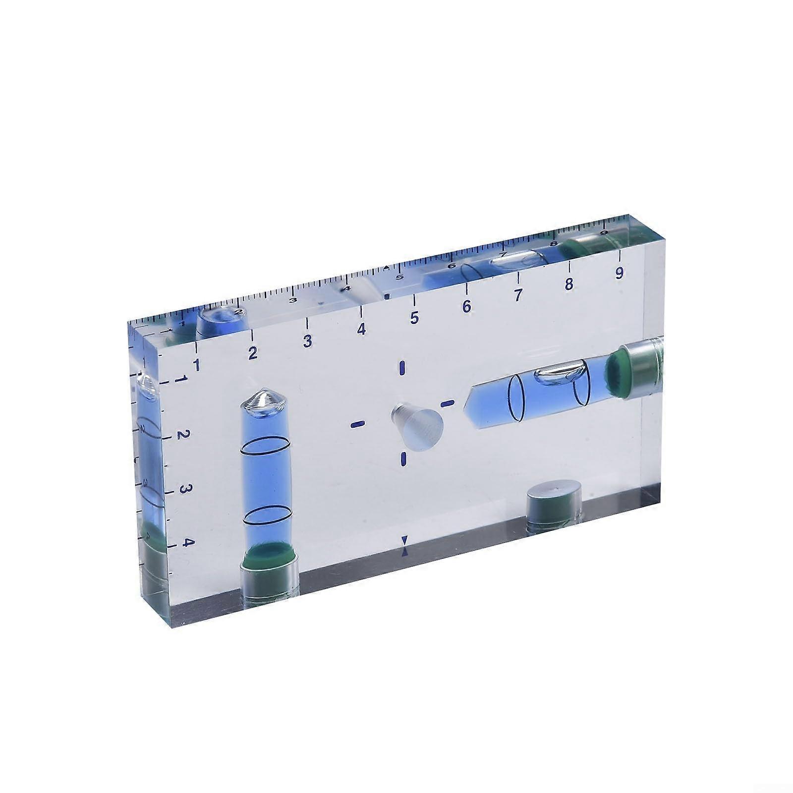 TType Level Gauge Precision Transparent Magnetic Bubble Level TwoWay 95x51x13mm Industrial Domestic