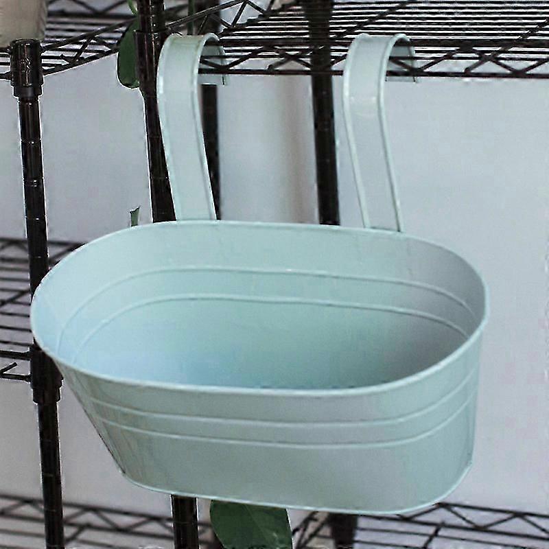 Hanging flower pots with double hooks for balcony garden decor