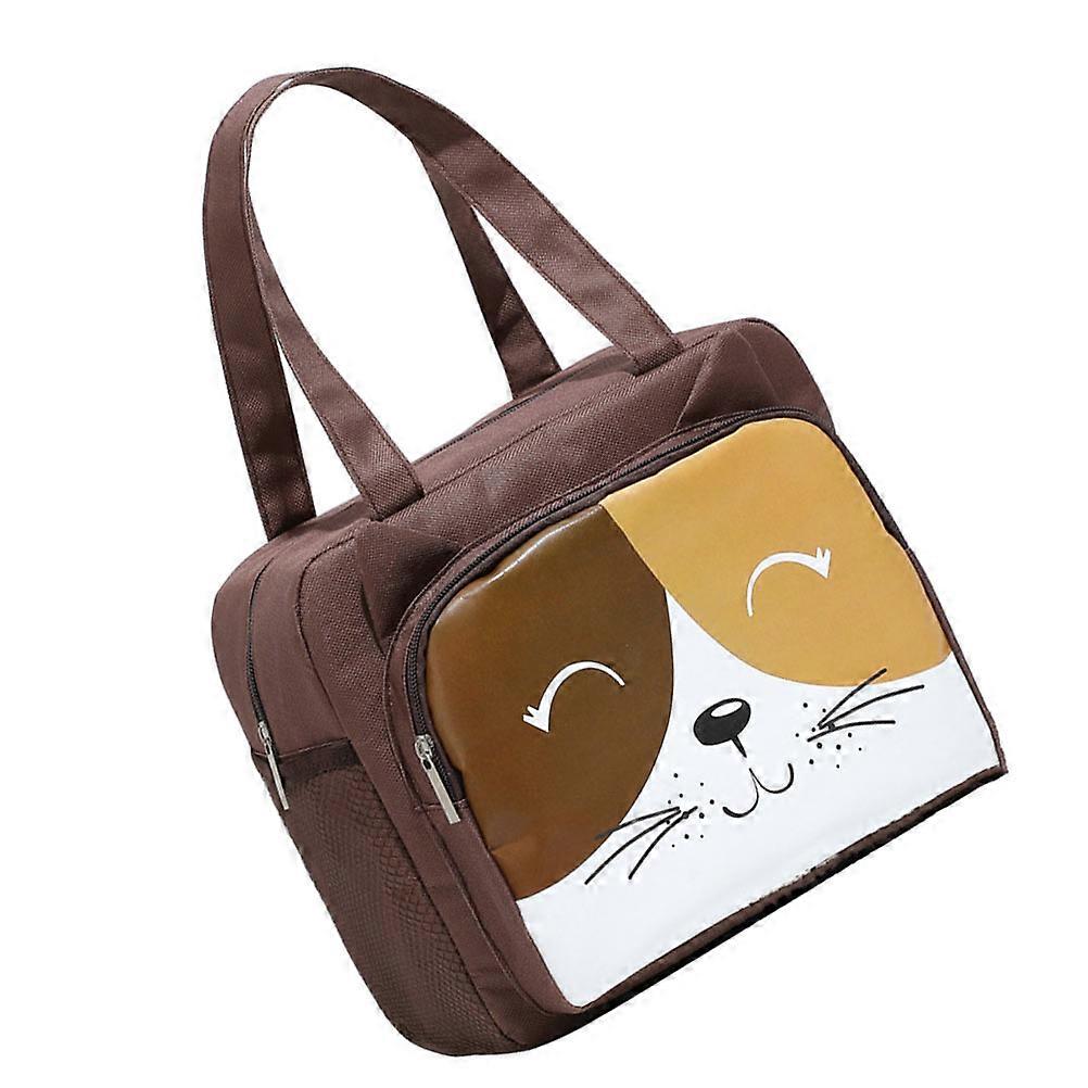 Reusable Bento Handbag Cartoon Insulated Bag Large Capacity Portable Storage For Youth 1Pack