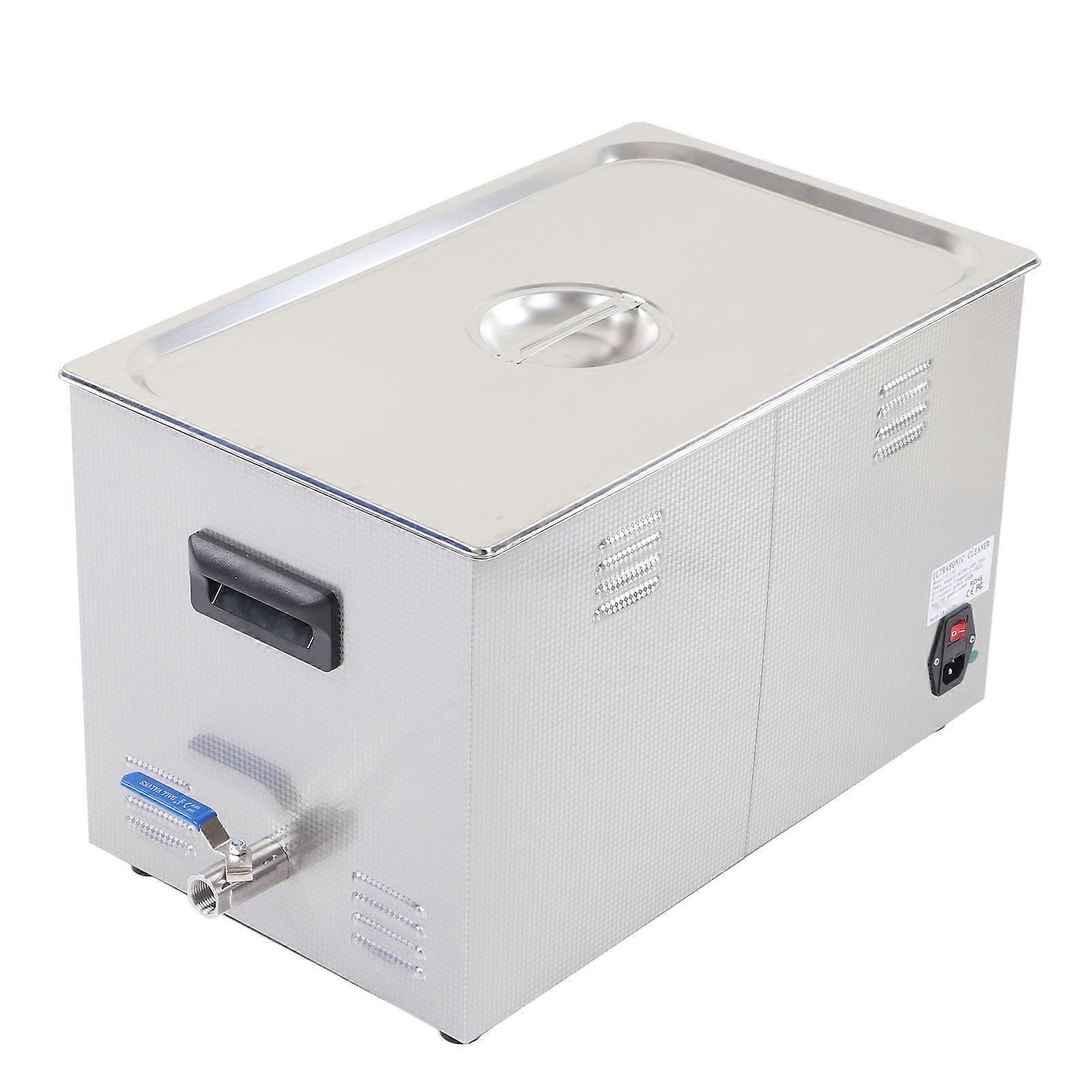 Ultrasonic Cleaner Adjustable Ultrasound Degassing Machine 30L for Denture Coin Circuit Board Laboratory US Plug AC110V 