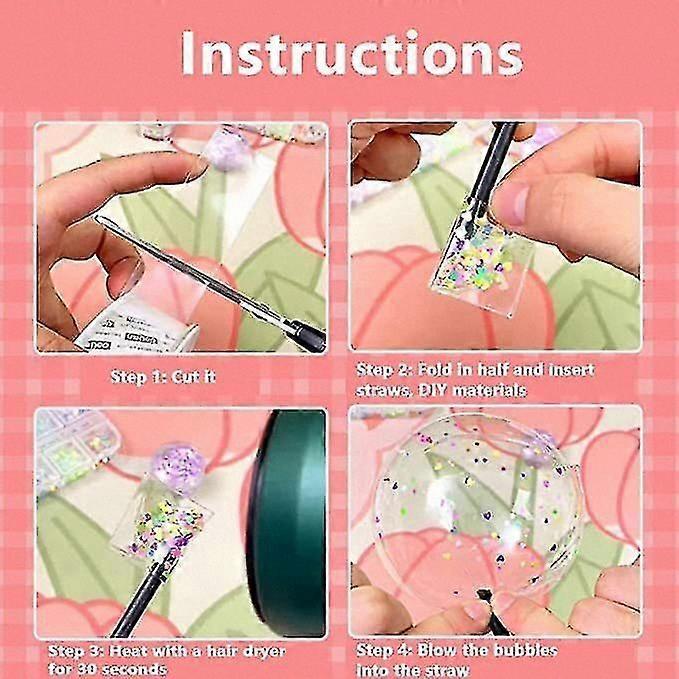 Bubble Making Toy with Adhesive Nano Tape for Balloon Crafts and Fun Activities
