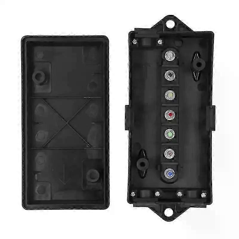 Trailer Junction Box 7 Way ABS Terminal Connector Waterproof Distribution Block Car Junction Box