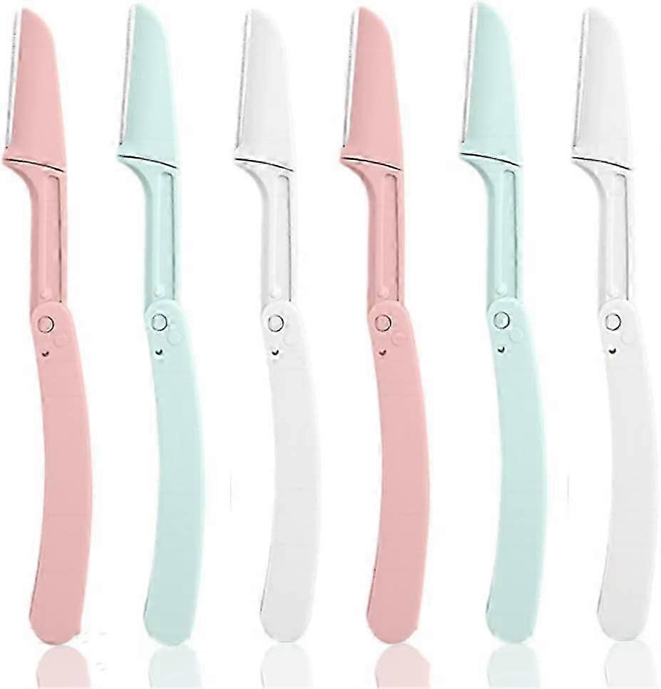 6 Pcs Eyebrow Razor Eyebrow Razor Foldable Small Eyebrow Shaver