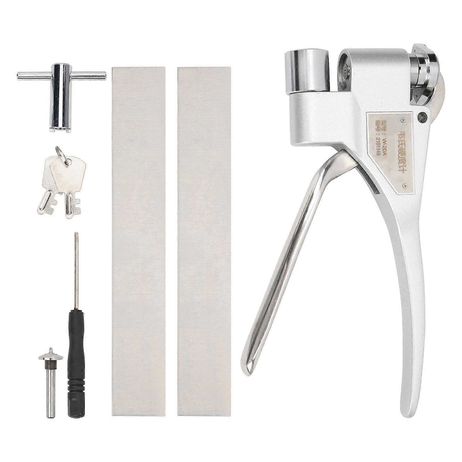 W20A Handheld Iron Hardness Tester 25-110HRE Clamp Type Gauge