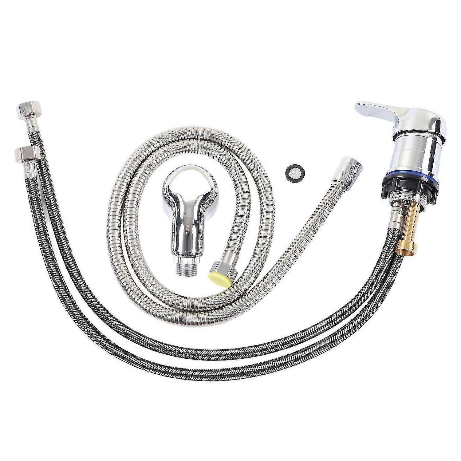 2025 Latest Model 23.6in Shampoo Bowl Faucet Chrome Plated Ceramic Valve Core ...
