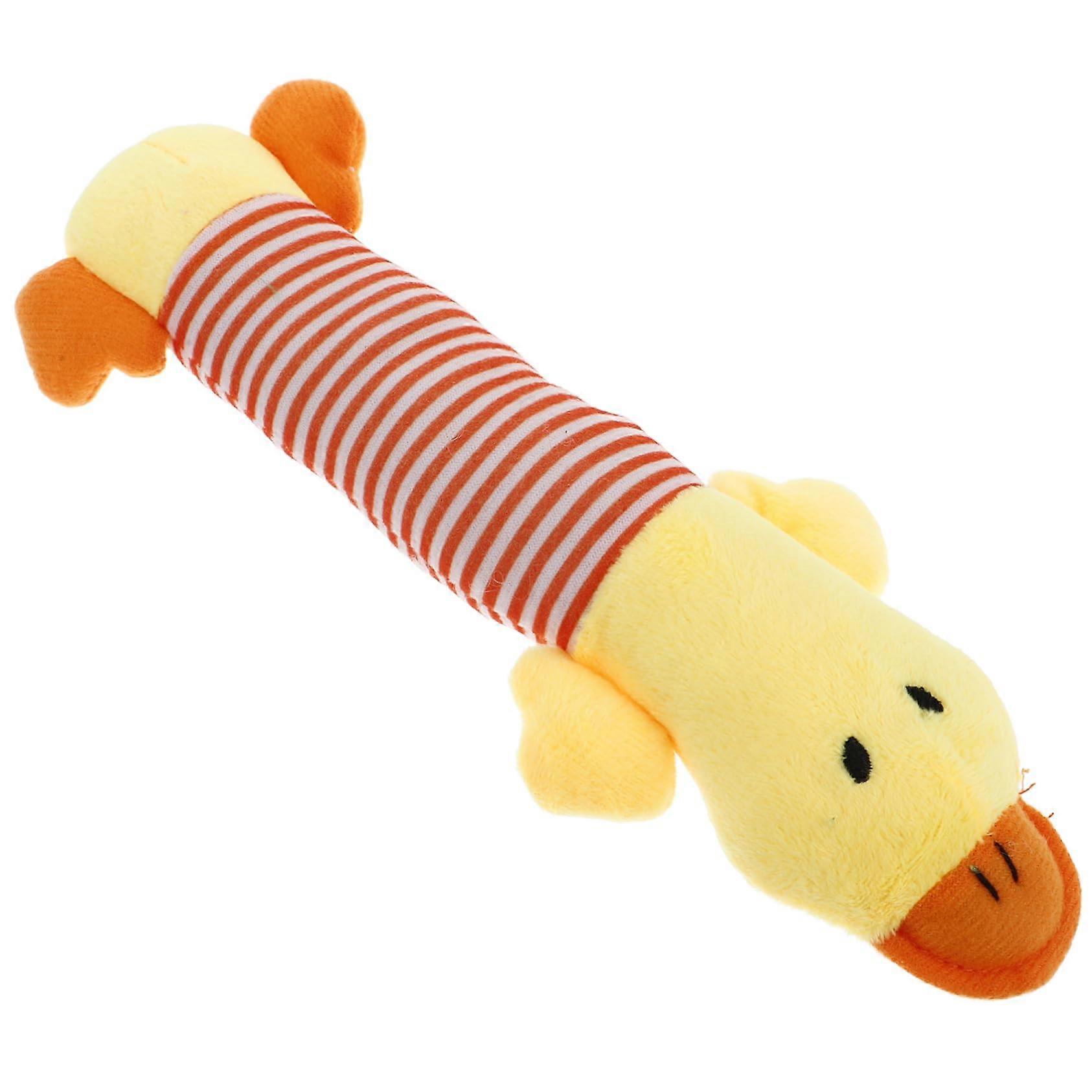 Pet Squeaky Toys For Small Dogs, Plush Squeaker Toy For Puppies, Odorless PP Material, Sturdy Animal Stripe Toy