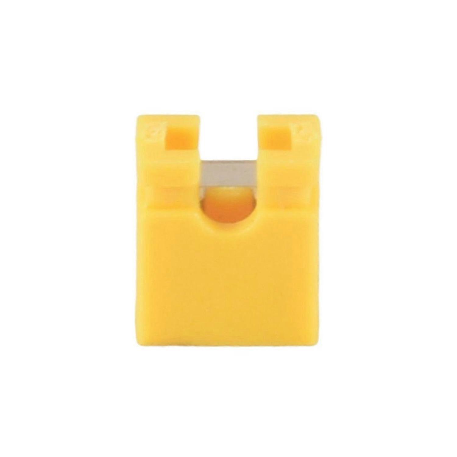 100Pcs 2.54MM Jumper Cap Open Type Shorting Cap Shorting Block,Yellow