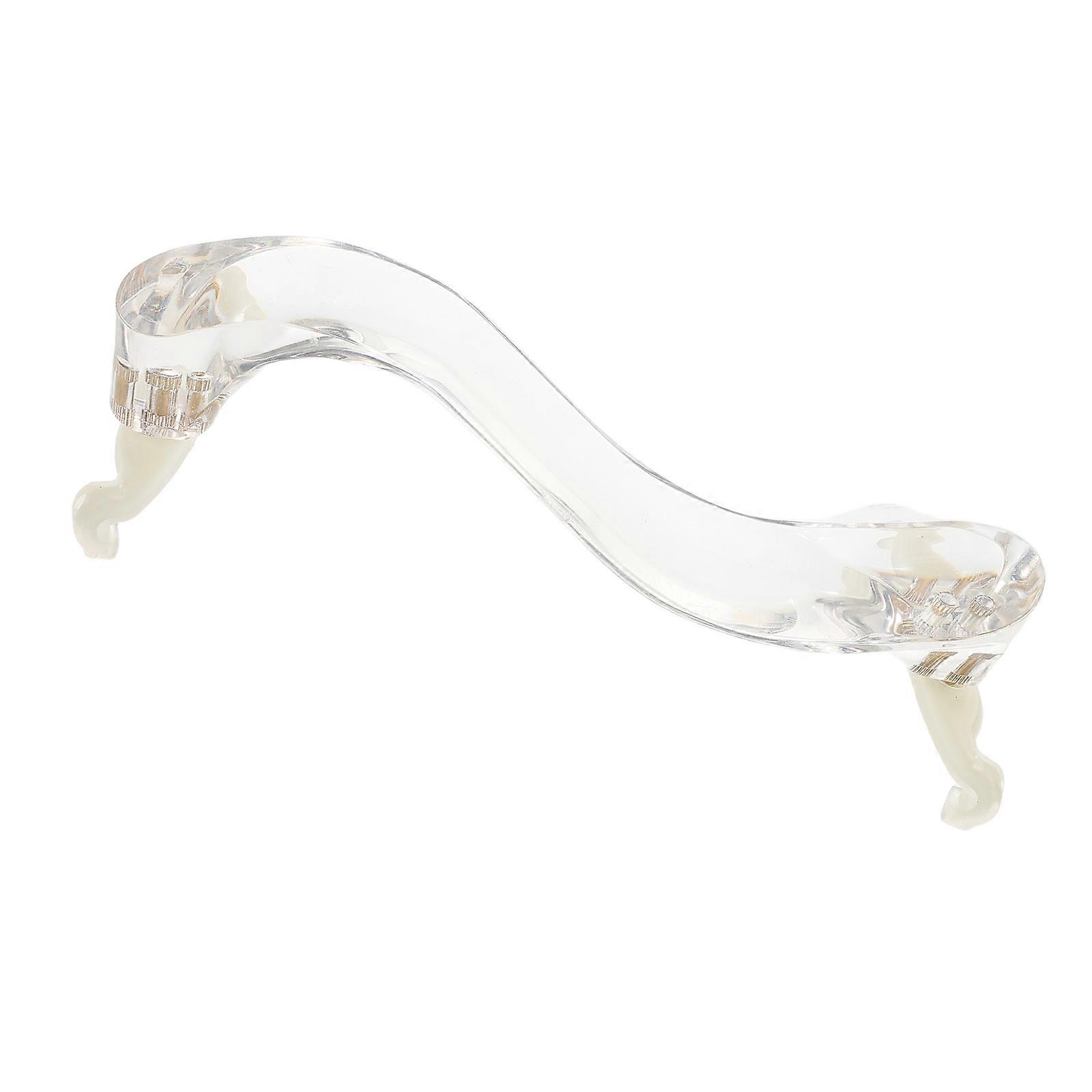 Violin Shoulder Rest Acrylic Violin Chin Rest Offering Comfort 2Pcs Transparent