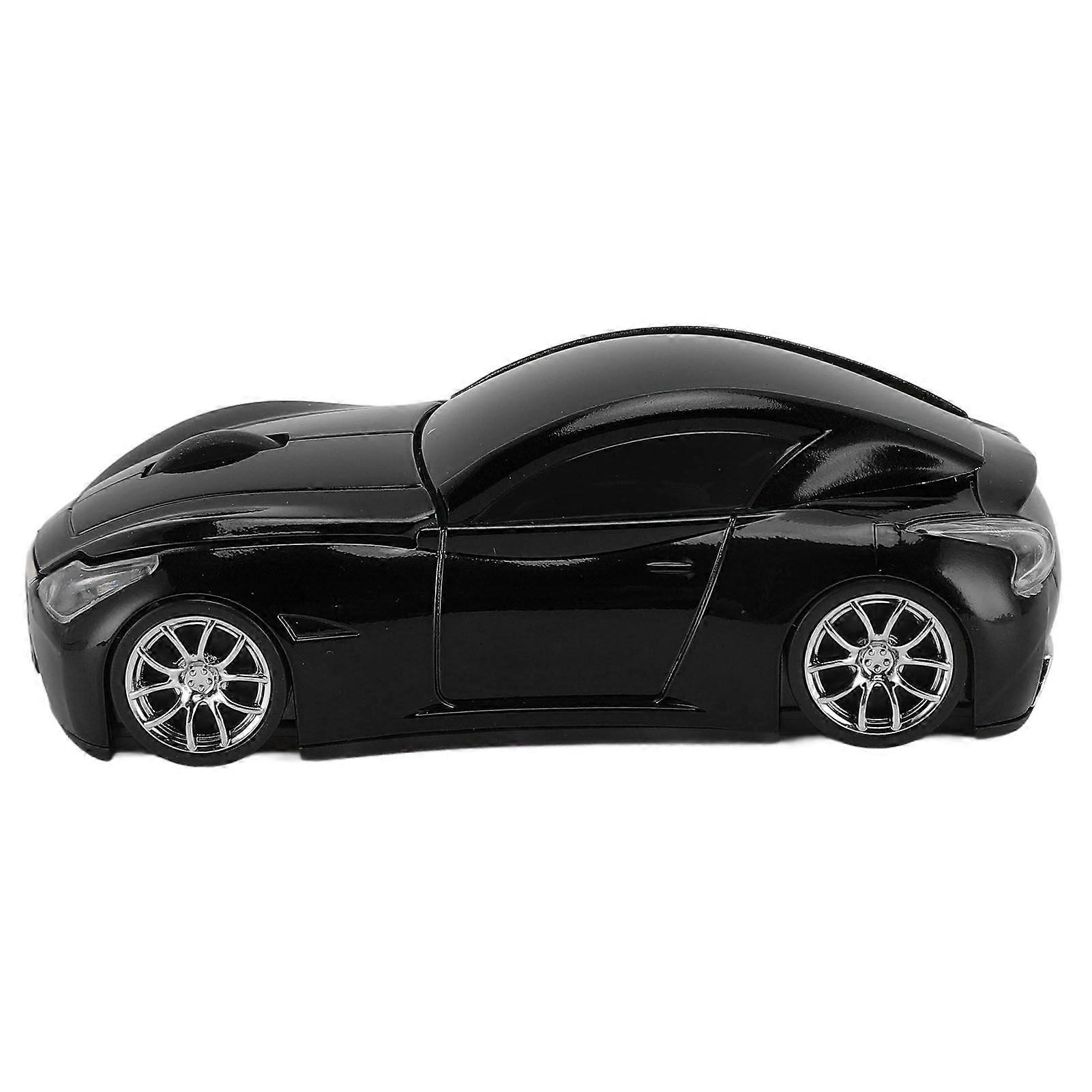 Sport Car Shape Wireless Mouse 1600 DPI Optical Sensor Mice 2.4 GHz USB Receiver Mouse for PC for IOS Black