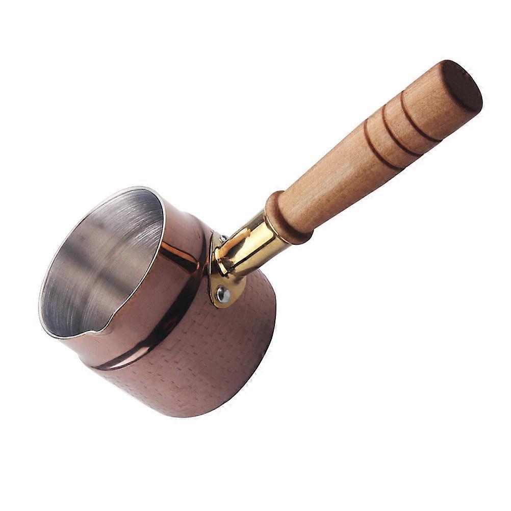 Melting Pot for Syrup Melting 1Pcs with Handle Stainless Steel and Wood