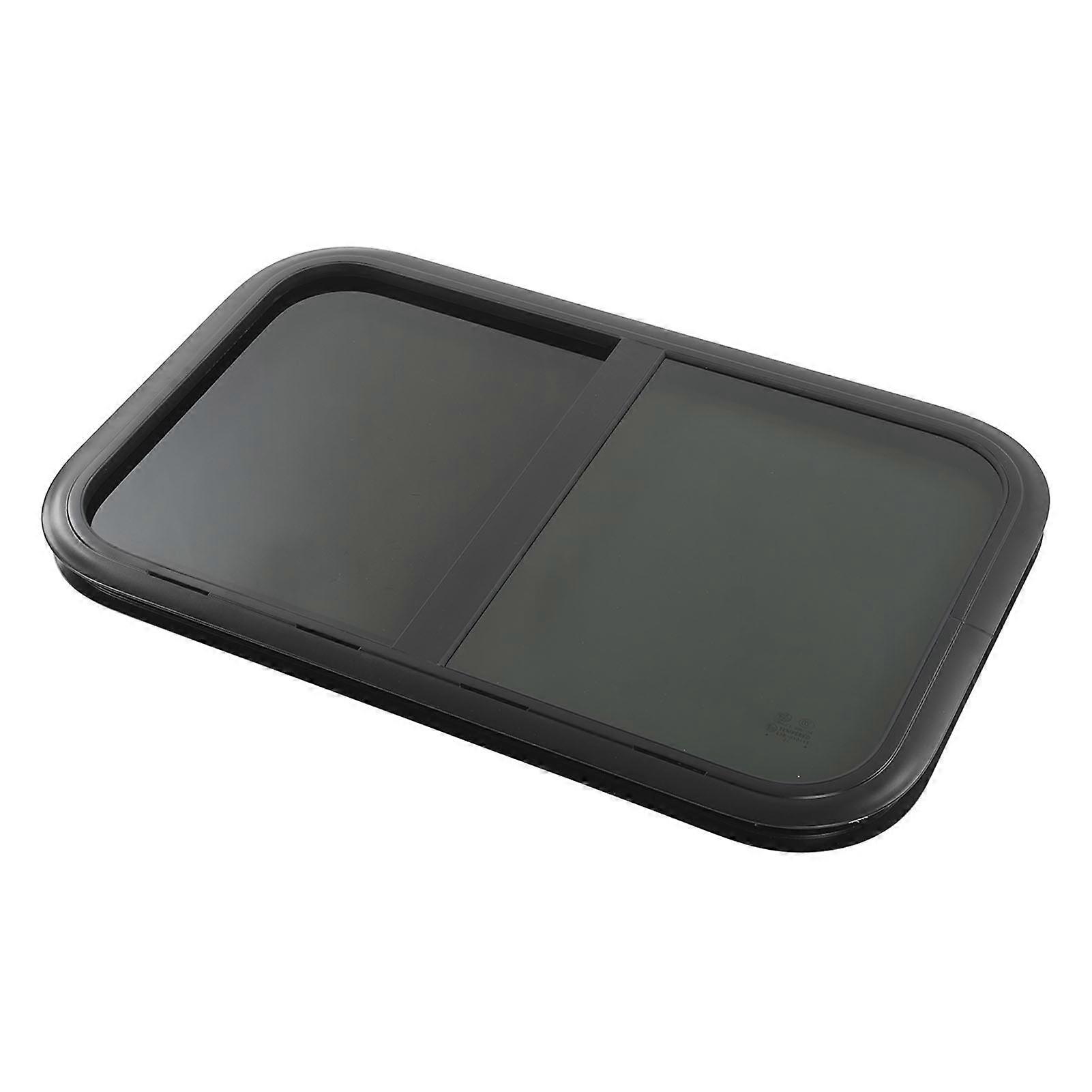 RV Sliding Window L800xH450mm Tempered Glass UV Resistant Screen