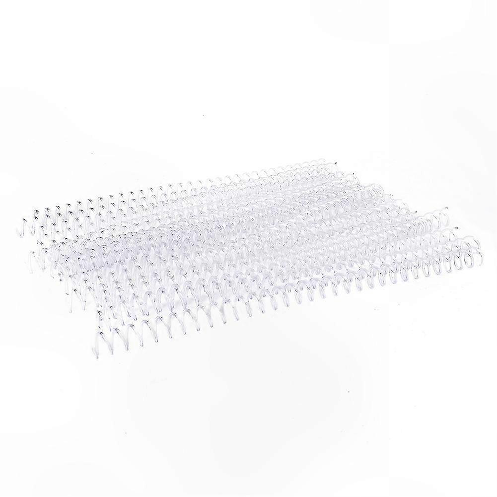 20 Pcs 30-Hole Plastic Binder Rings, 13mm Clear Spiral Spring Rings for A4 Paper
