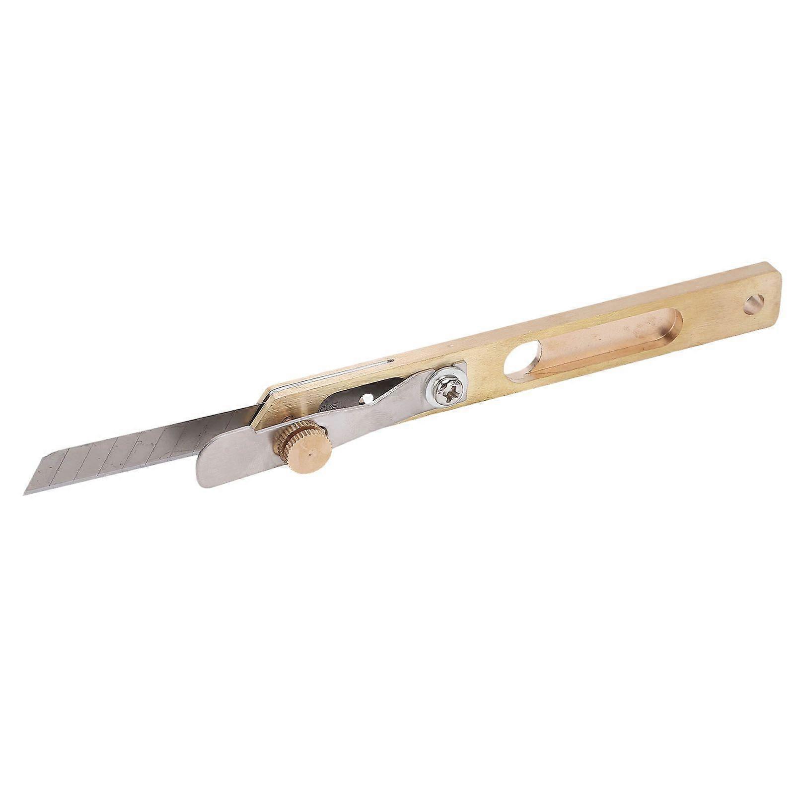 Leather Craft Cutter Durable Brass Adjustable Spacing Positioning Portable Hobby Knife for DIY Leather Craft