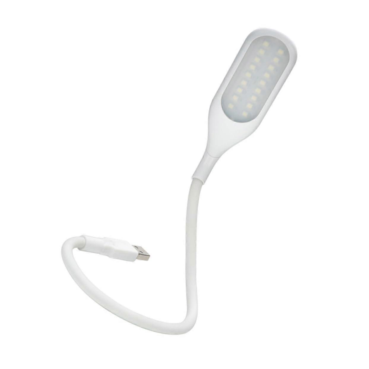 USB Reading Lamp LED Bedside Night Light, Dimmable Flexible Gooseneck, USB-Powered Reading Light, Compact