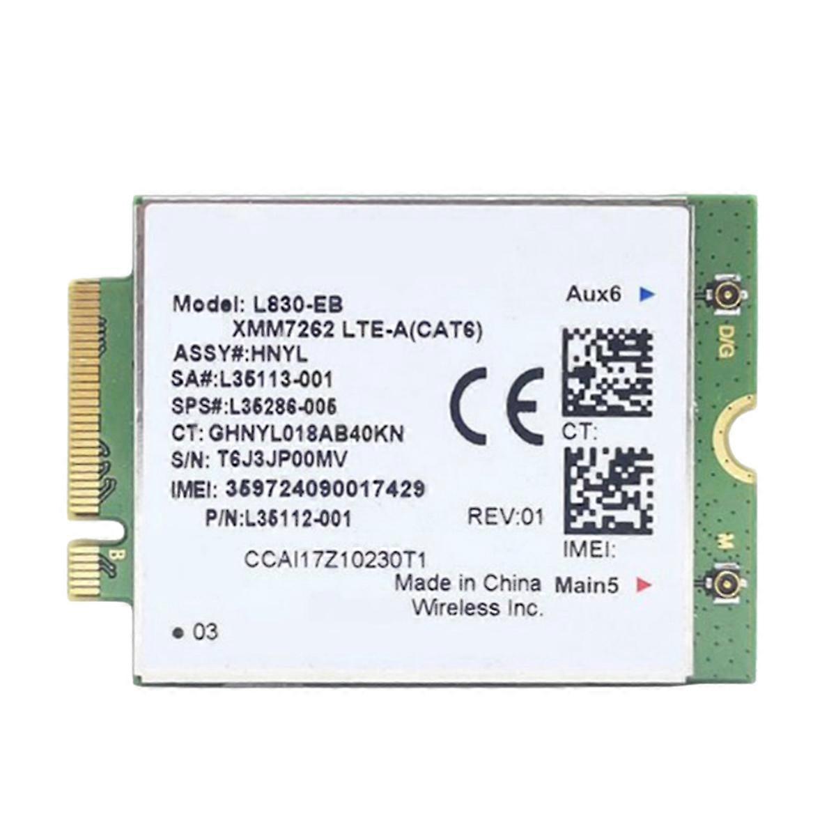 L830- XMM7262 Adapter Cad Built-in 4G Module for 840 846 850 G6 X360 Wireless 4G Adapter