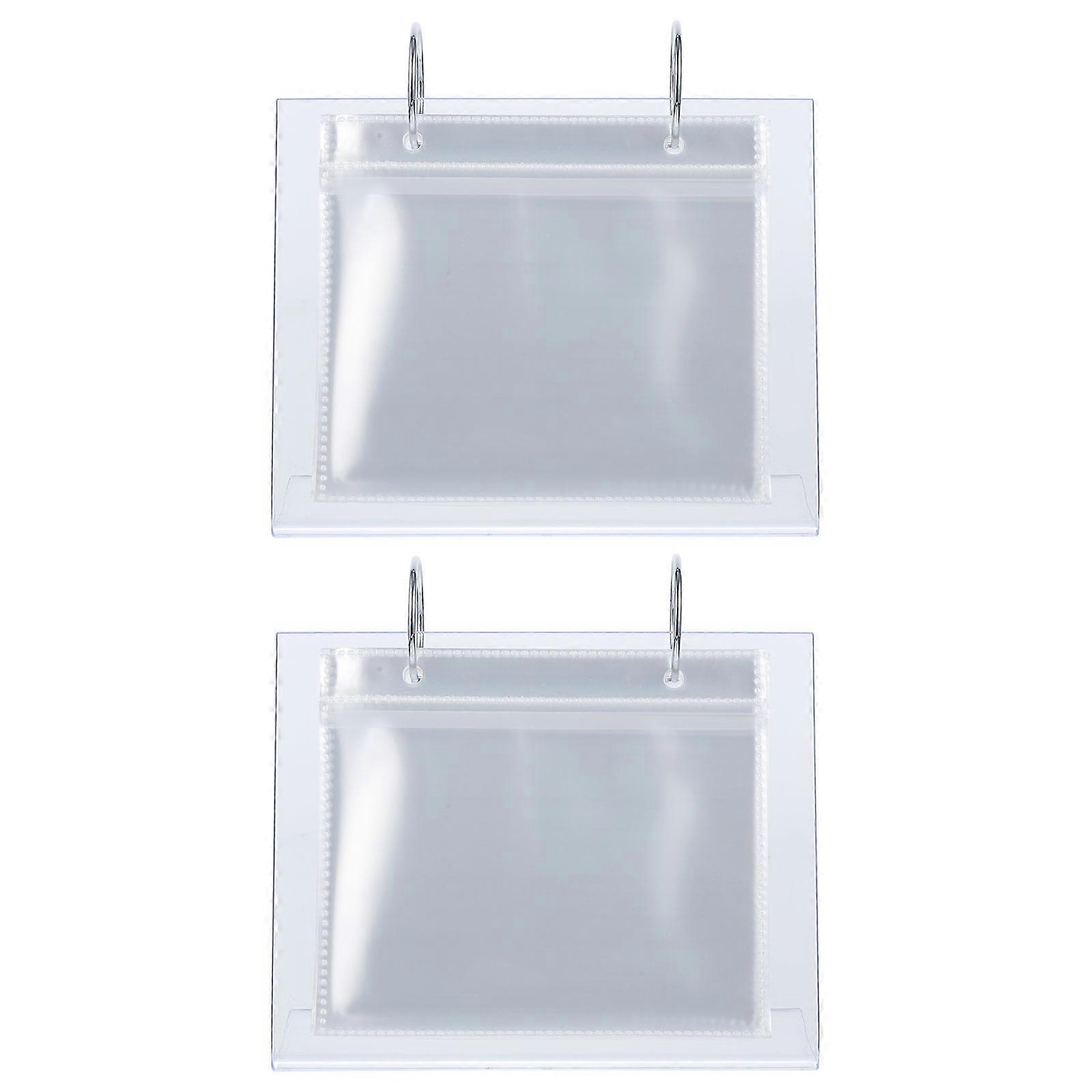 Transparent Acrylic Photo Album for Desktop Photo Display Storage 10Pcs