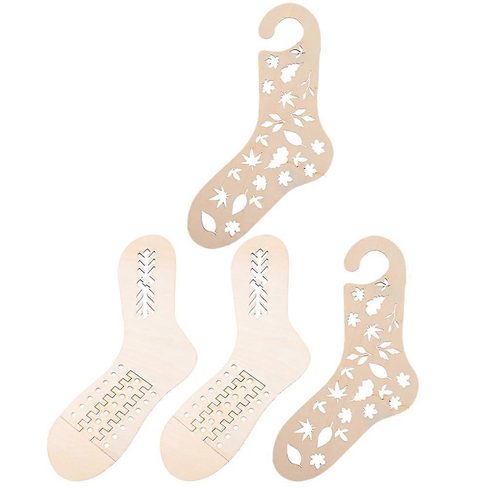 Sock Blockers for Knitting with 20Pcs Wood Tools for DIY Sock Making