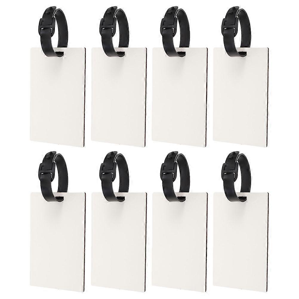 DIY Blank Travel Tags 32 Pcs Rectangular Design For Suitcases Simple Identification 9.60X6.00X0.20CM