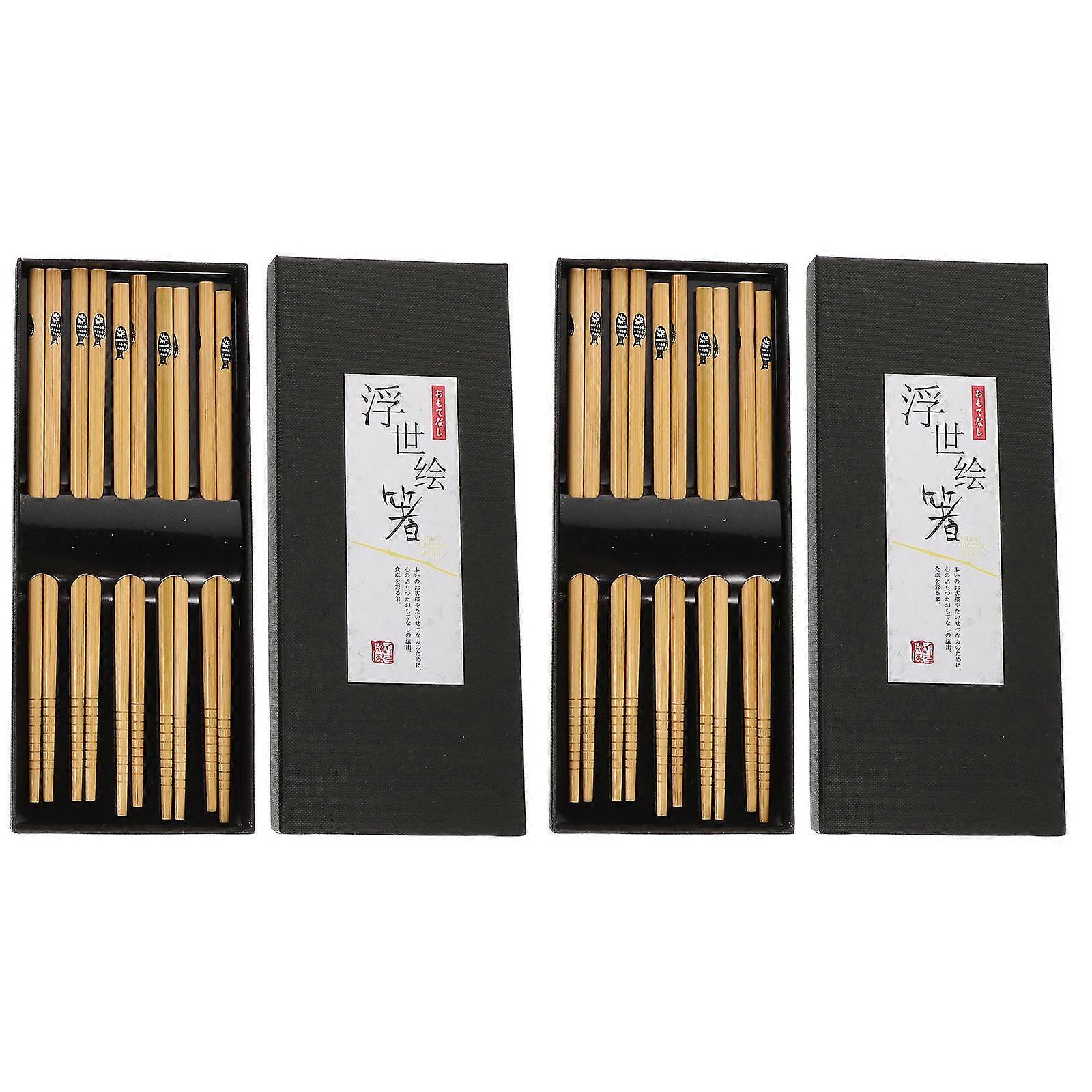 Portable Chopsticks Home Chopsticks for Kitchen Use 60Pcs Japanese Style