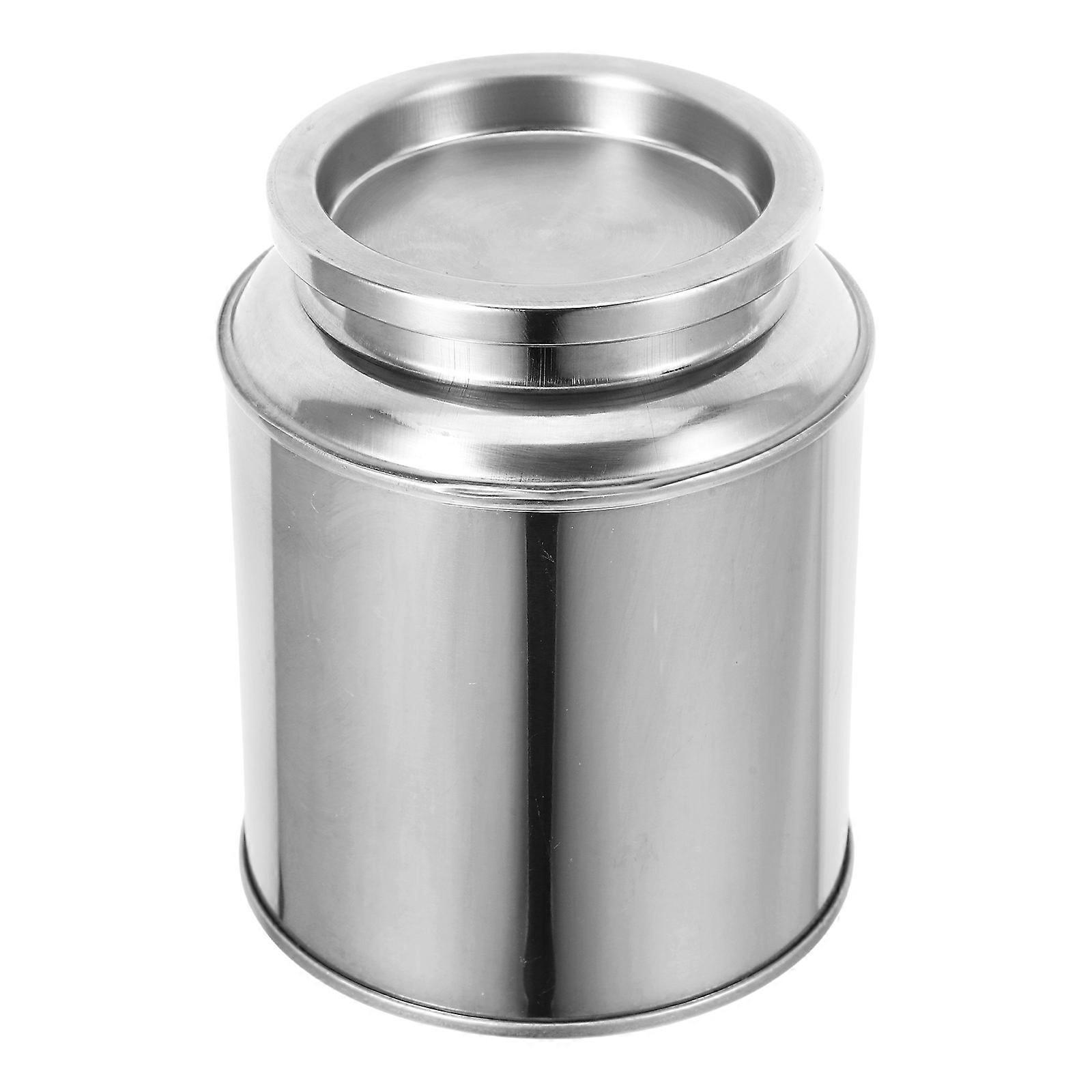 Compact Solid Color Tea Storage Tinplate Can Traditional Tea Awakening Portable Ideal For Travel 1Set