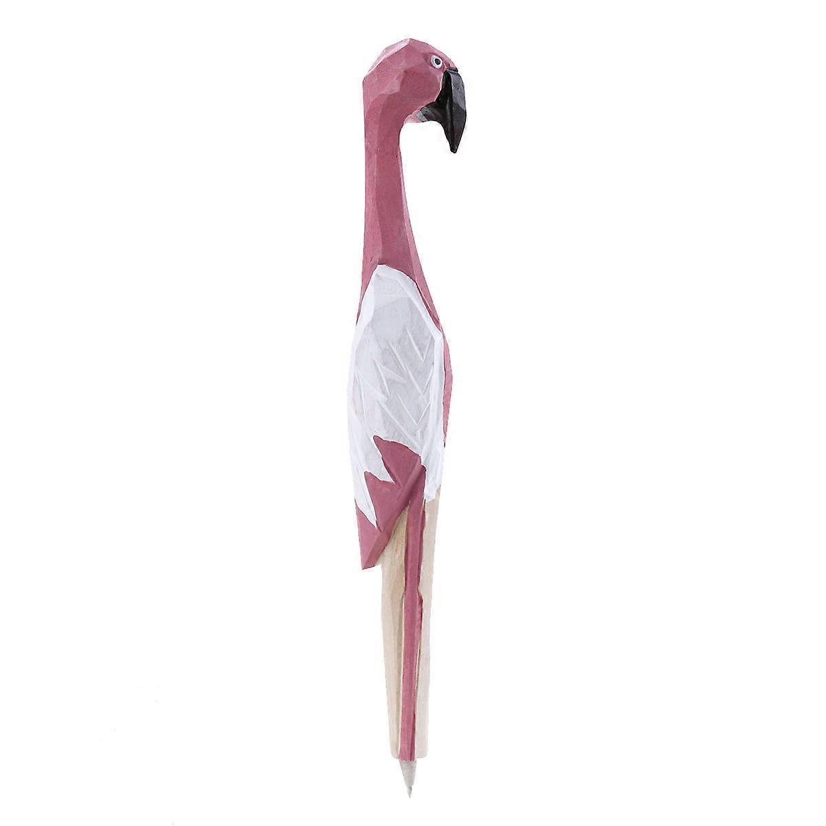 Wood Flamingo Ballpoint Pen for Writing 3Pcs Multi Color Pens for Home Office